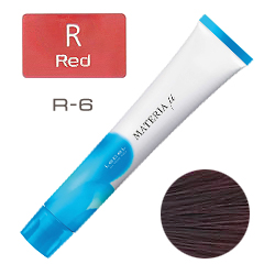 LEBEL Materia µ Layfer R6 - Тонирующая краска лайфер, Тёмный блондин красный 80гр