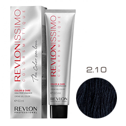 Revlon Professional Revlonissimo Colorsmetique Color & Care - Крем-гель 2.10 Черный насыщенно пепельный 60 мл