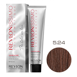 Revlon Professional Revlonissimo Colorsmetique Color & Care - Крем-гель 5.24 Светло-коричневый переливающийся медный 60 мл