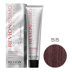 Revlon Professional Revlonissimo Colorsmetique Color & Care - Крем-гель 5.5 Светло-коричневый махагон 60 мл