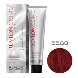 Revlon Professional Revlonissimo Colorsmetique Color & Care - Крем-гель 55.60 Светло-коричневый насыщенно красный 60 мл