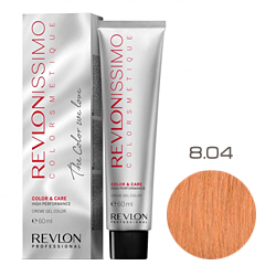 Revlon Professional Revlonissimo Colorsmetique Color & Care - Крем-гель 8.04 Светлый блондин естественно медный 60 мл