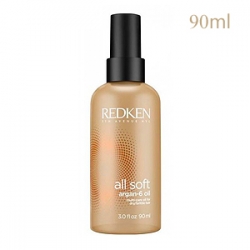 Redken All Soft Argan-6 Oil - Аргановое масло для блеска и восстановления волос 90 мл