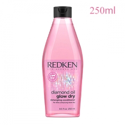 Redken Diamond Oil Glow Dry Detangling Conditioner - Кондиционер для легкости расчесывания волос 250 мл