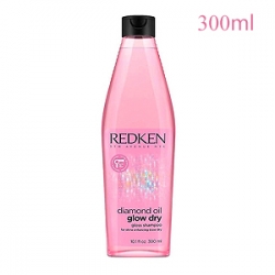 Redken Diamond Oil Glow Dry Gloss Shampoo - Шампунь для блеска волос 300 мл