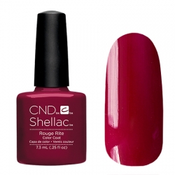 CND Shellac Rouge Rite - Гель-лак для ногтей 7,3 мл насыщенный вишневый оттенок