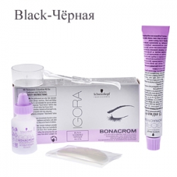 Schwarzkopf Professional Bonacrom black - Краска для бровей и ресниц черная 15мл/10мл 