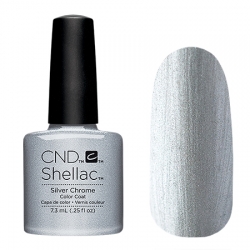 CND Shellac Silver Chrome - Гель-лак для ногтей 7,3 мл цвет серебряный, металлик