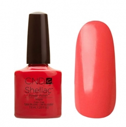 CND Shellac Гель-лак для ногтей Tropix 7,3 мл коралловый, красно-рыжий, без перламутра.