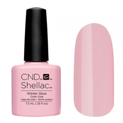 CND Shellac Winter Glow - Гель-лак для ногтей 7,3 мл нежно-розовый глянцевый  оттенок