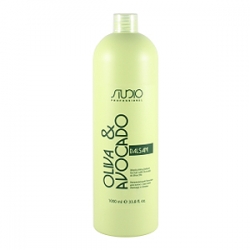 Kapous Studio Oliva & Avocado Бальзам увлажняющий для волос с маслами авокадо и оливы 1000 мл