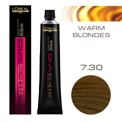 L'Oreal Professionnel Diarichesse - Краска для волос Диаришесс 7.30 Интенсивно золотистый 50 мл