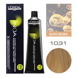 L'Oreal Professionnel Inoa - Краска для волос Иноа 10.31 Очень яркий блондин золотистый пепельный 60 мл