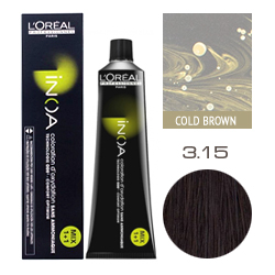 L'Oreal Professionnel Inoa - Краска для волос Иноа 3.15 Очень темный шатен пепельно-красный 60 мл