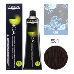 L'Oreal Professionnel Inoa - Краска для волос Иноа 5.1 Темно-русый пепельный 60 мл