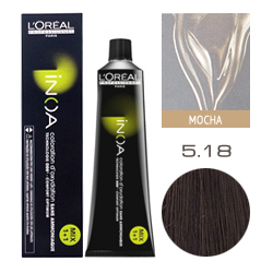 L'Oreal Professionnel Inoa - Краска для волос Иноа 5.18 Светлый шатен пепельный мокка 60 мл