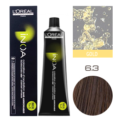 L'Oreal Professionnel Inoa - Краска для волос Иноа 6.3 Темный блондин золотистый 60 мл
