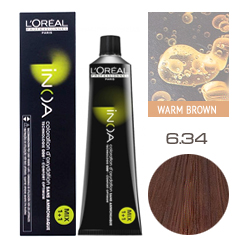 L'Oreal Professionnel Inoa - Краска для волос Иноа 6.34 Темный блондин золотистый медный 60 мл