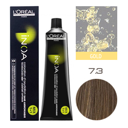 L'Oreal Professionnel Inoa - Краска для волос Иноа 7.3 Блондин золотистый 60 мл