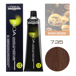 L'Oreal Professionnel Inoa - Краска для волос Иноа 7.35 Блондин золотистый красное дерево 60 мл