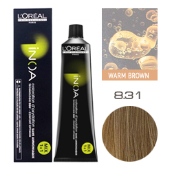 L'Oreal Professionnel Inoa - Краска для волос Иноа 8.31 Светлый блондин золотистый пепельный 60 мл