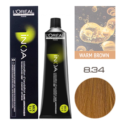 L'Oreal Professionnel Inoa - Краска для волос Иноа 8.34 Светлый блондин золотистый медный 60 мл