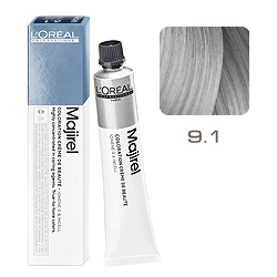 Loreal Majirel Cool Inforced - Краска для волос 9.1 Очень светлый блондин натурально-перламутровый 50 мл